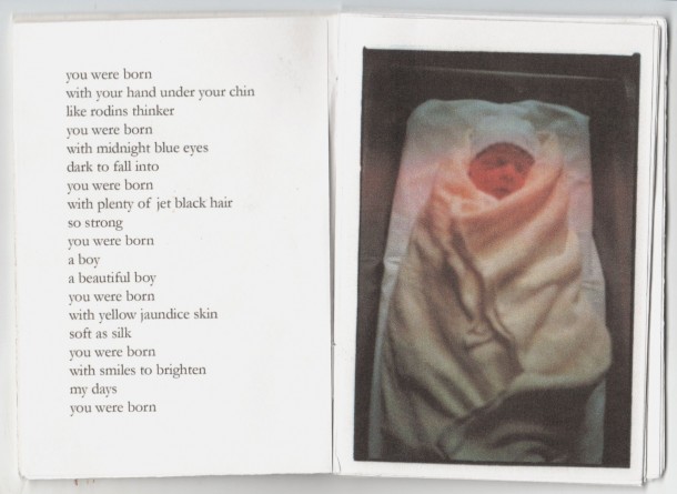 M(other)s Stories, pages one/two, photography book, 10.5cm x 15cm, 2009