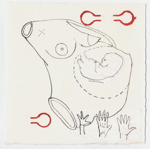 M(other) Icon, ink and pencil on paper, 20cm x 20cm, 2008