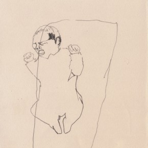September baby, 3/24, ink on paper, 20cm x 20cm, 2010 September baby
